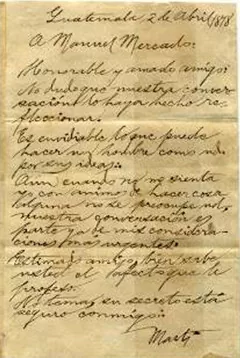 Carta de Manuela Sáenz