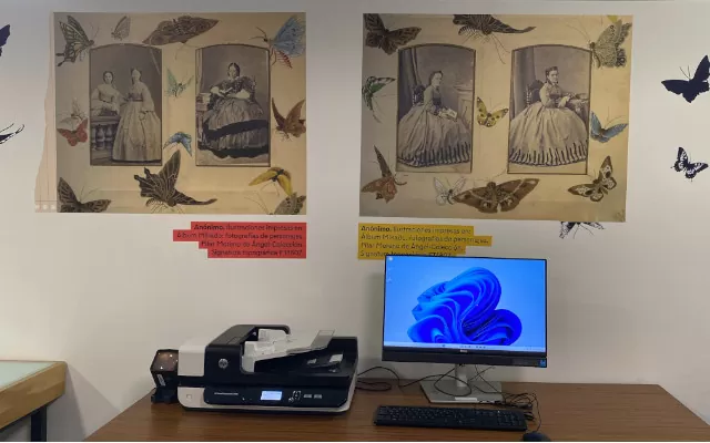 Equipos de escáner en el Centro de documentación