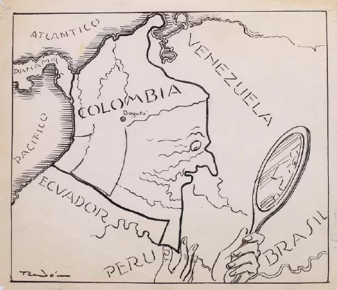 [6] Después del pacto ¡Por dios, qué apéndice más feo me han dejado! 1928, tinta sobre papel. Ricardo Rendón Bravo (1894-1931) 