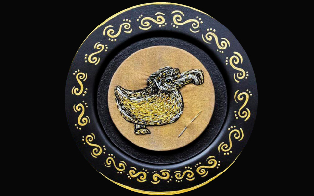 Pieza de Apuntadepuntadas, challenge 2022 del Museo del Oro.