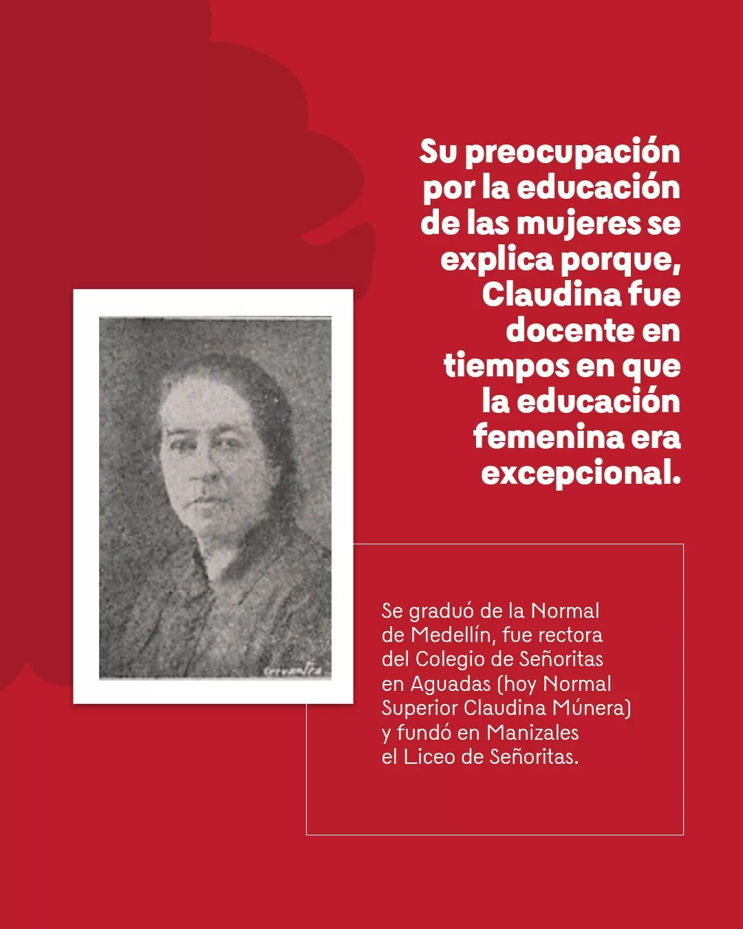 Pionera del feminismo en Colombia: Claudina Múnera Mejía