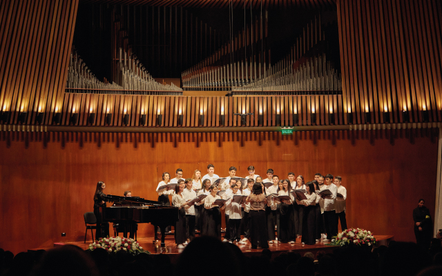 Concierto Coral ¡Canta, Bogotá Canta! (Colombia) en la Sala de Conciertos de la Biblioteca Luis Ángel Arango, Bogotá. Jóvenes intérpretes 2023.