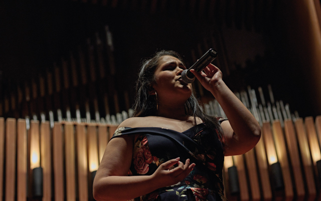 Concierto Lizeth Vega (Colombia) en la Sala de Conciertos de la Biblioteca Luis Ángel Arango, 2023.