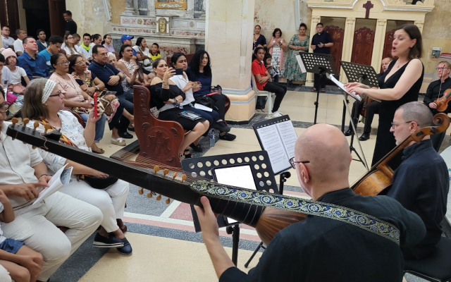 Concierto de Roberta Invernizzi, en el marco de la Temporada Nacional de Conciertos 2023, en la catedral Nuestra Señora de los Remedios de Riohacha.