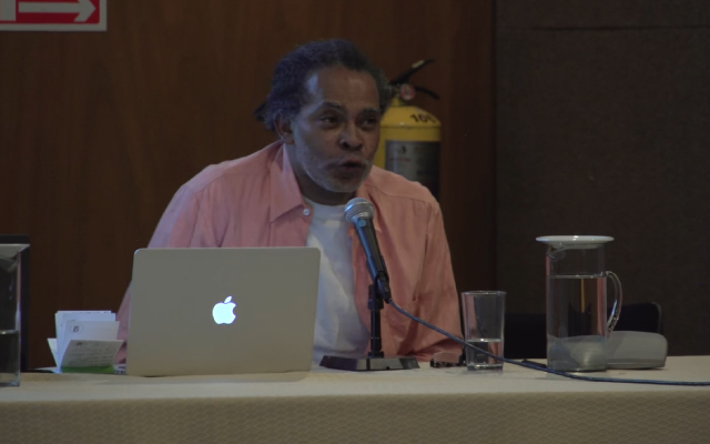 Conferencia de la exposición Black Panters, en la Biblioteca Luis Ángel Arango. 2016