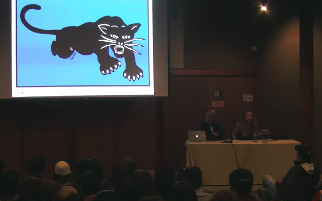 Conferencia de la exposición Black Panters, en la Biblioteca Luis Ángel Arango. 2016