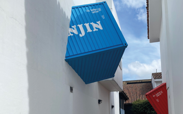 Obra “Incrustaciones” del artista Luis Alejandro Sánchez, primera etapa de Nuevos Nombres 2017 – 2018