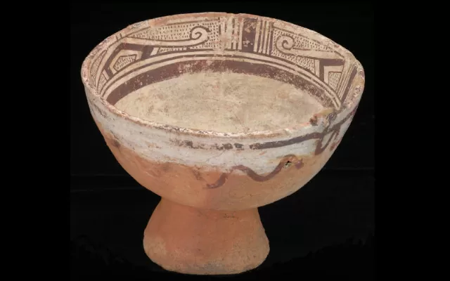Copa muisca con decoración pintada 600 d.C. - 1600 d.C.