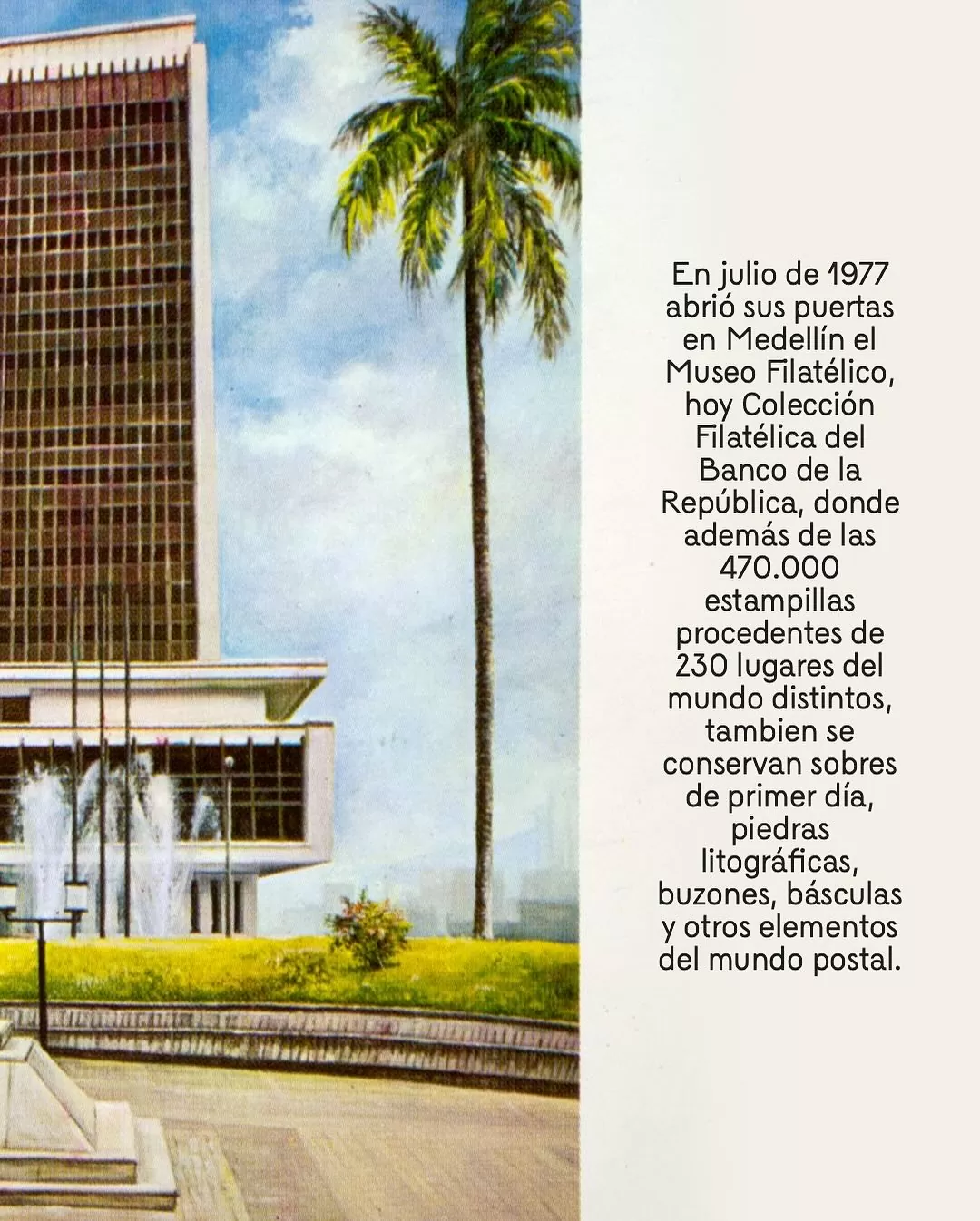 Día Mundial de la Filatelia. Colección Filatélica del Banco de la República