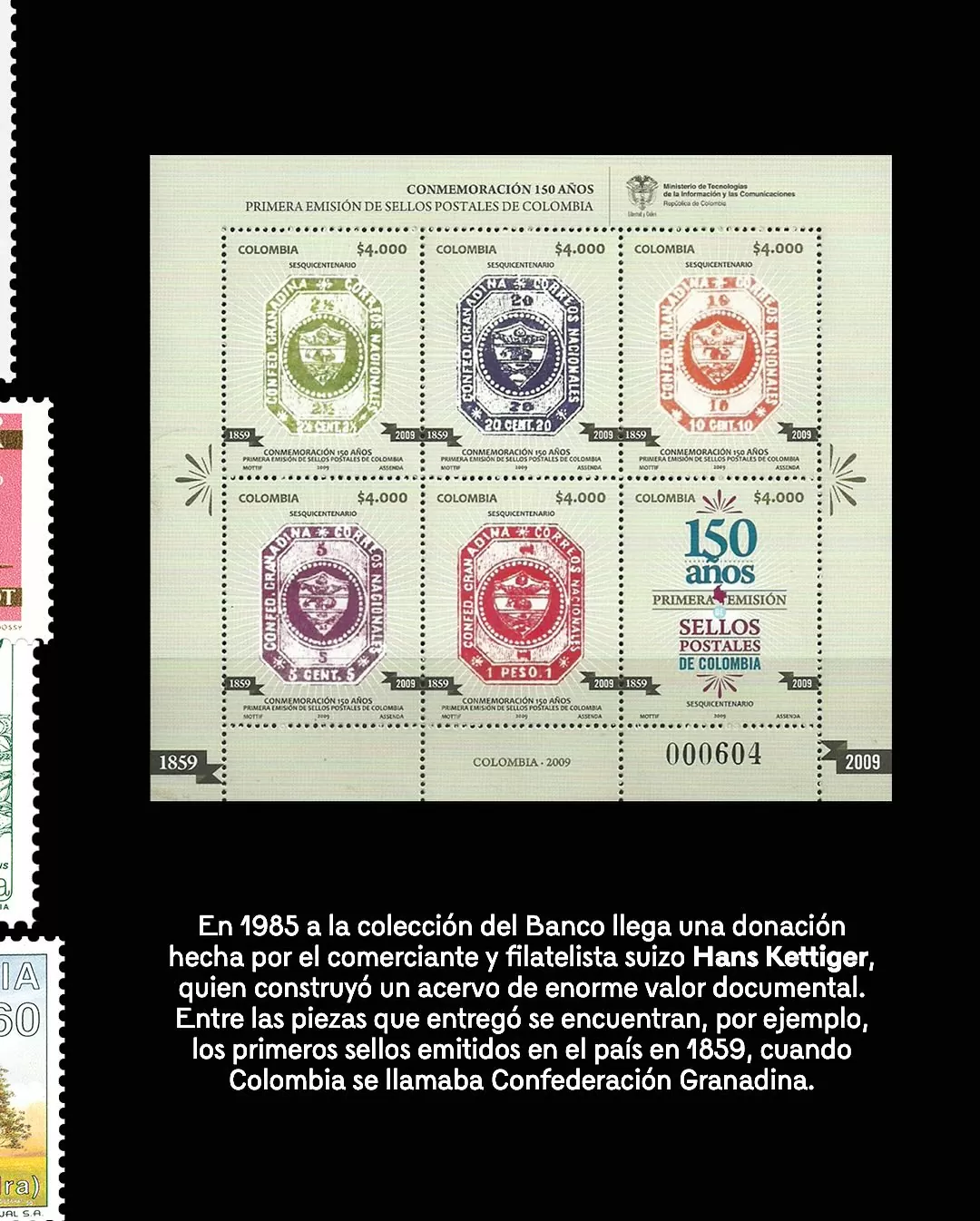 Día Mundial de la Filatelia. Colección Filatélica del Banco de la República