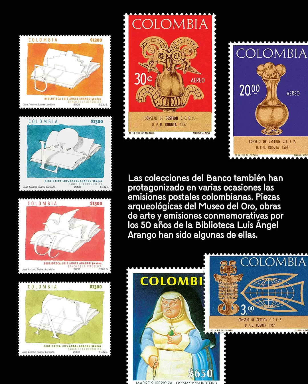 Día Mundial de la Filatelia. Colección Filatélica del Banco de la República