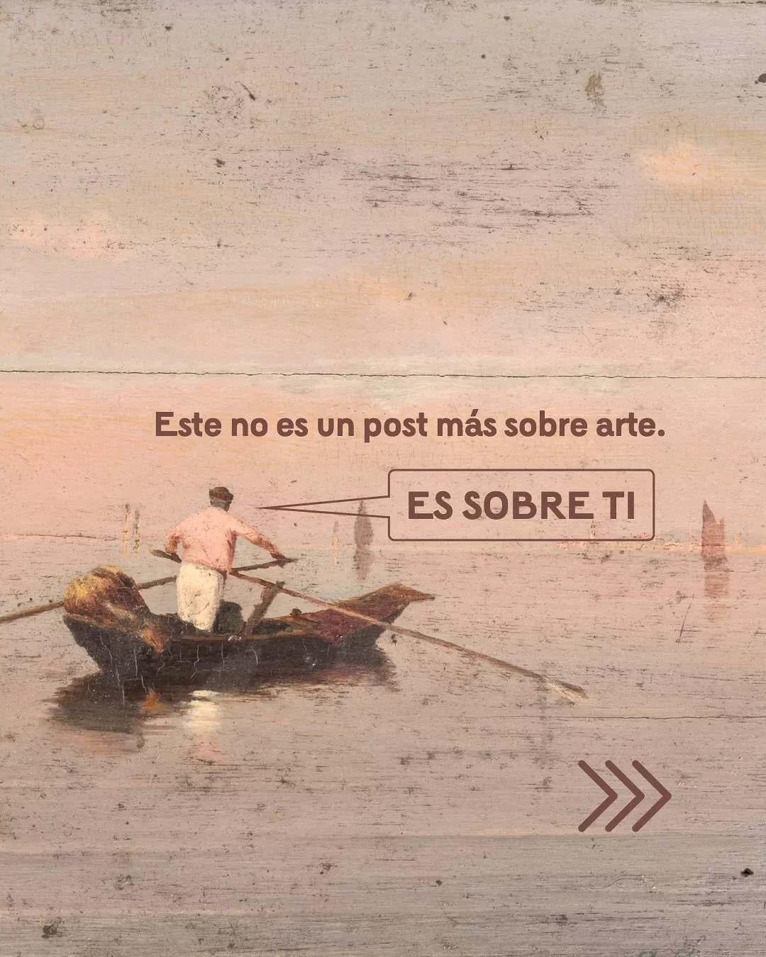 El arte nos conmueve detalle de barca