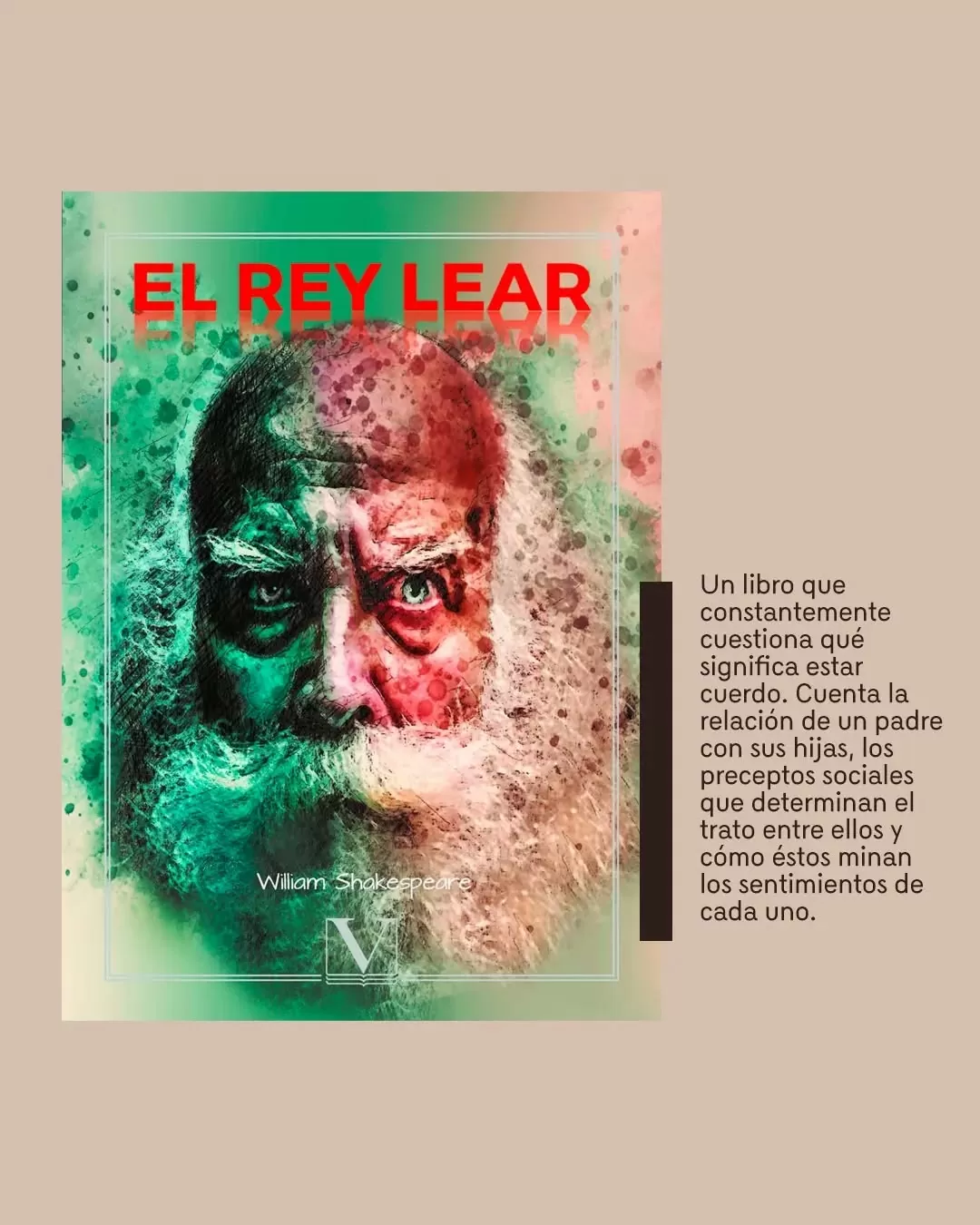 Portada del libro 'El Rey Lear' de William Shakespeare