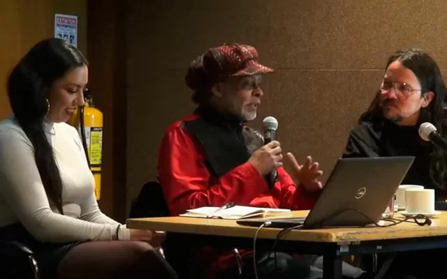 Diana Avella, Ángel Perea y Gustavo Chucky García en la BLAA