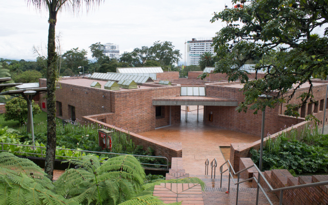 Entrada del Museo del Oro Quimbaya Centro Cultural de Armenia.