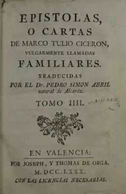 Epístolas o cartas de Marco Tulio Cicerón
