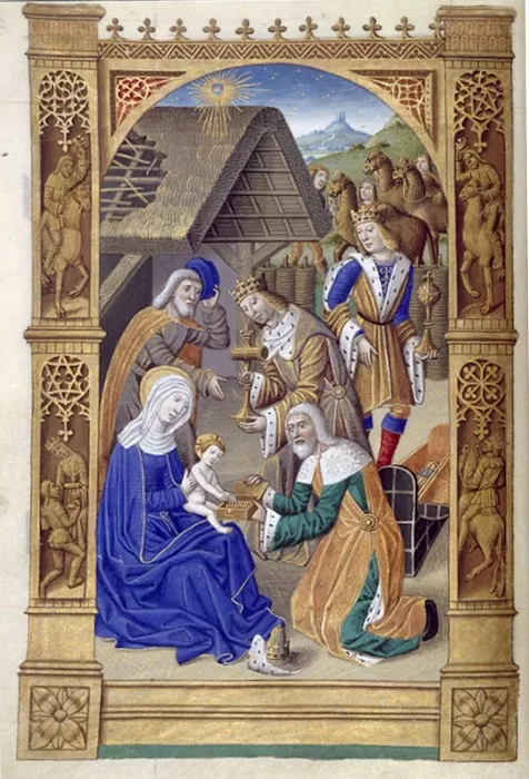 Escena del Libro de horas de Carlos VIII, rey de Francia