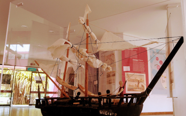 Exposición itinerante A bordo de un navío esclavista La Marie-Seraphique, en el Centro Cultural de Leticia.