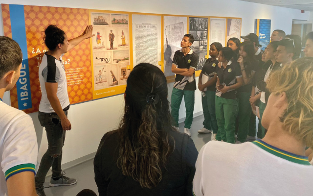 Exposición itinerante Preguntas para una nación, en el Centro Cultural de Ibagué. 2023