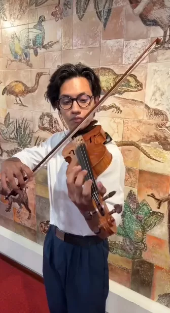 Violinista Gustavo Ceballos Bejarano en la Temporada Nacional de Conciertos del Banco de la República, 2026.
