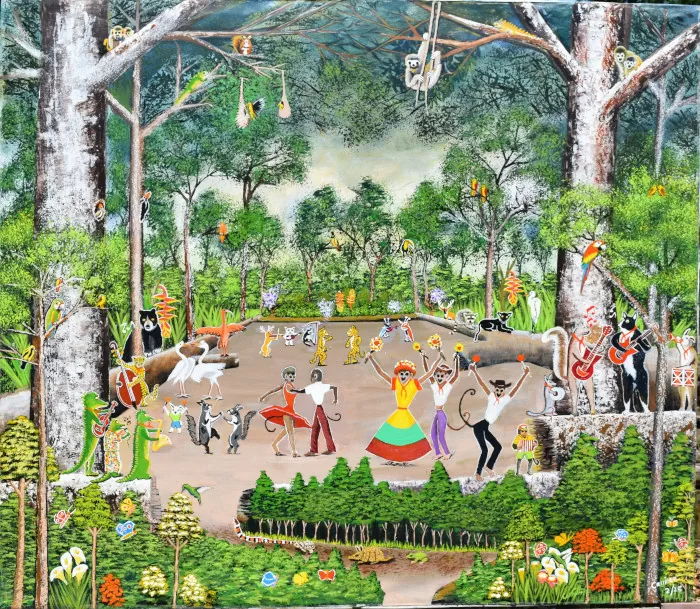 Fiesta en la selva y Defensa de las especies. Fernando Carrillo