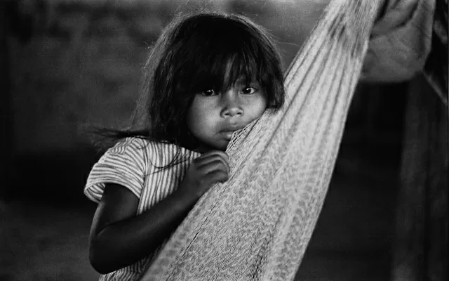 Indígena guahiva. San Rafael de Planas, Vichada (Sin fecha). Jorge Silva. Fotografía. 30 x 40 cm