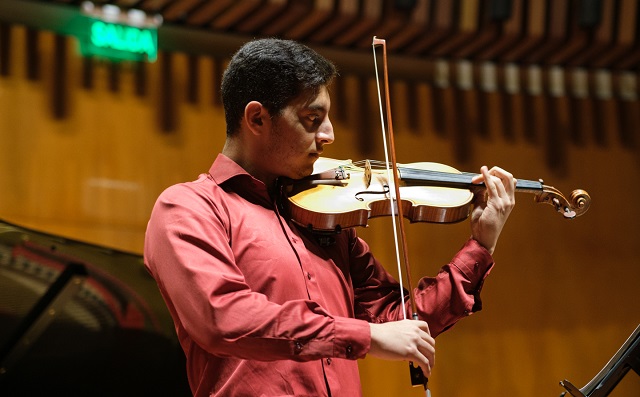 Foto del concierto del violinista José Miguel Rico (Colombia) - Temporada Nacional de Conciertos 2022