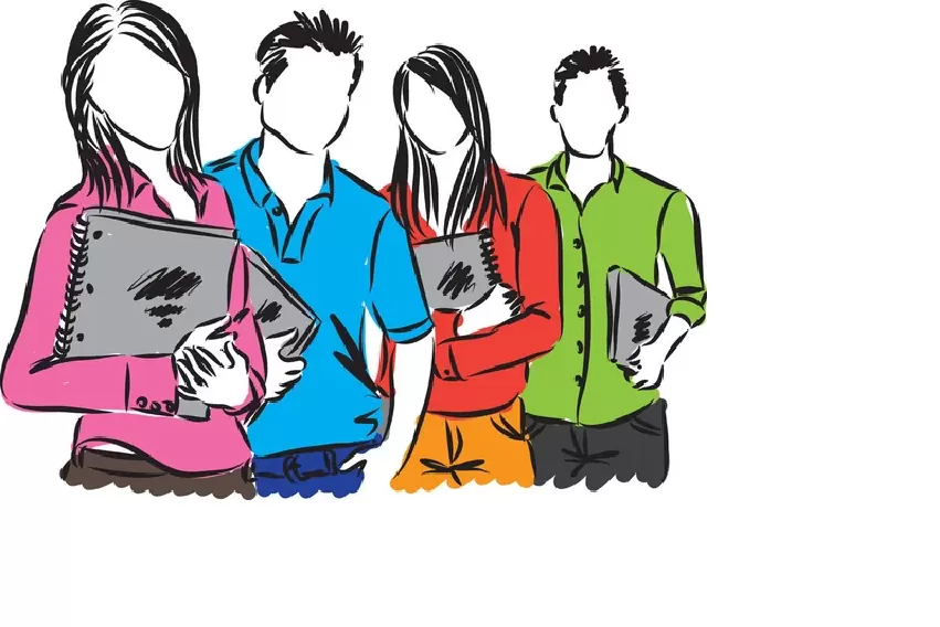 jóvenes estudiantes