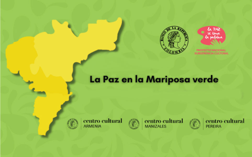 La paz en la mariposa Verde