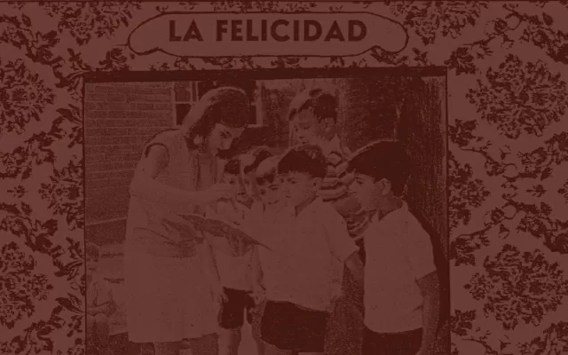 Beatriz González. La felicidad de Pablo Leyva IV. Yo soy maestra 1977. Grabado, fotocopia sobre papel. Colección de Arte del Banco de la República. Número de registro: AP3589