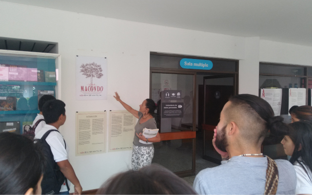 Exposición La flora de Macondo en el Centro Cultural de Leticia.