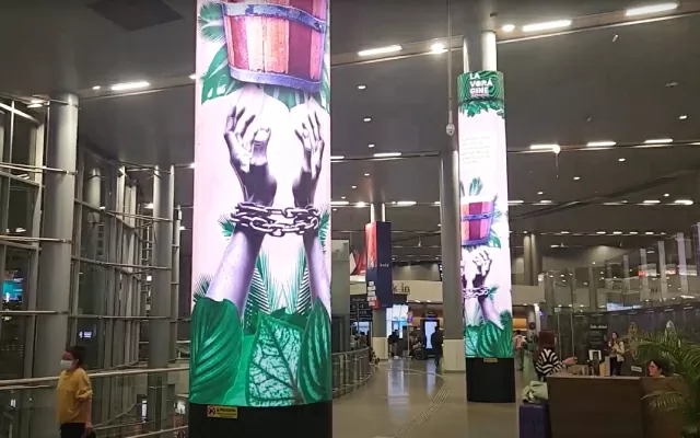 La vorágine aterriza en el Aeropuerto El Dorado, como parte del proyecto Galería El Dorado.