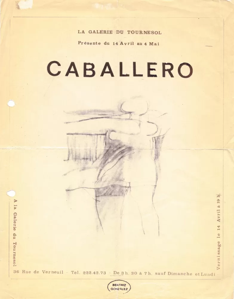 Invitación exposición Luis Caballero