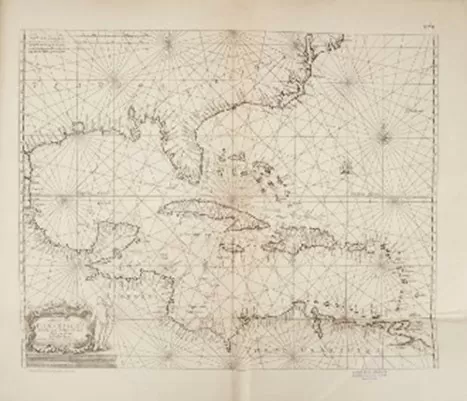 Las islas caribes desde las Barbadas hasta el golfo de México