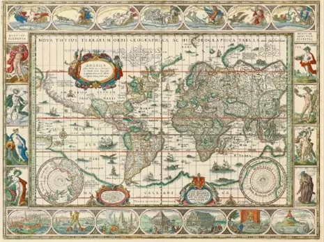 Nova Totius Terrarum Orbis Geographica ac Hydrographica<br />
Tabula