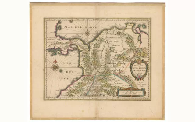  Terra Firma et Novum Regnum Granatense et Popayan. Janssonius, Joannes, 1588-1664 