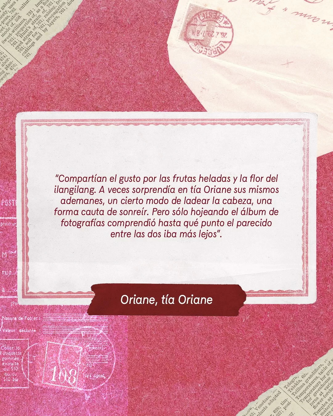 Fragmento Oriane, Tía Oriane