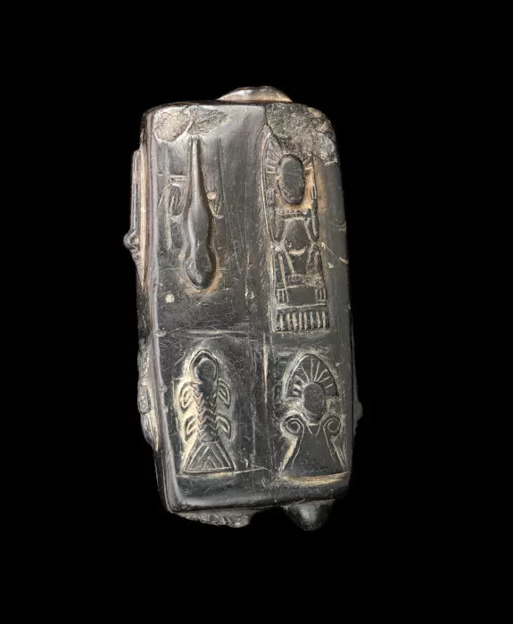 Matriz para fabricar cuentas de collar. Cordillera Oriental - Muisca 600 d.C. - 1600 d.C.