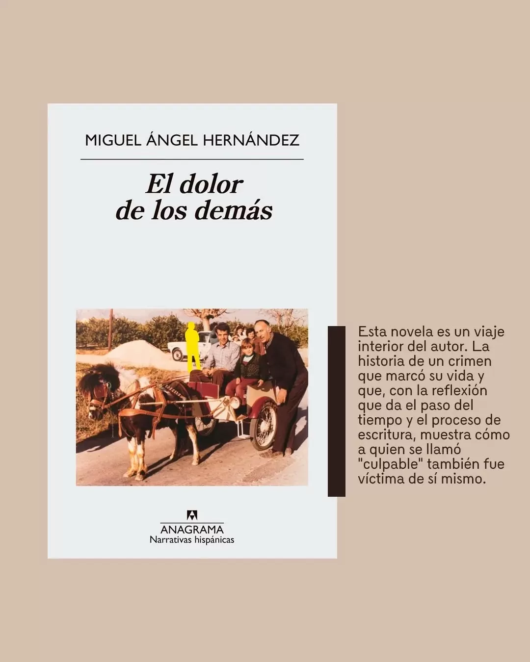 Portada del libro 'El dolor de los demás' de Miguel Ángel Hernández