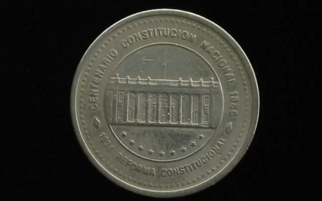 Moneda de 50 pesos de 1986