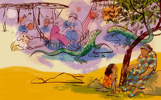 Ilustración de la novela El mordisco de la medianoche 