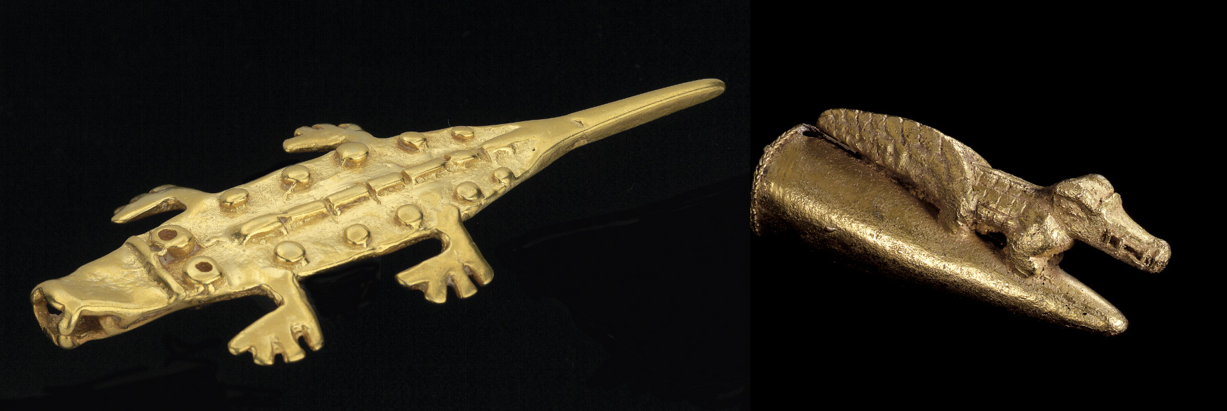 Colgante zoomorfo y remate de bastón