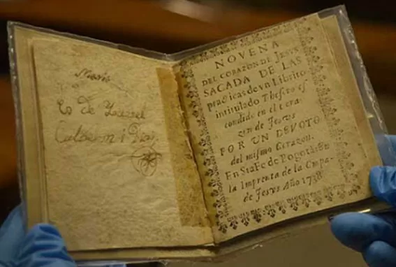 Novena del Corazón de Jesús sacada de las prácticas de un librito intitulado Thesoro escondido en el Corazón de Jesús