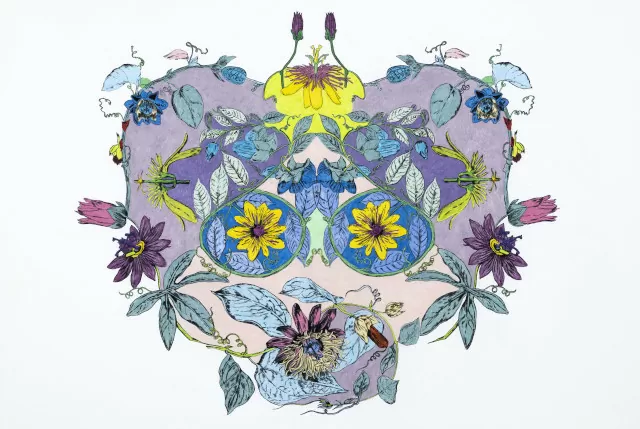  Pasiflora (de la serie Retrato de plantas), 2021, impresión digital sobre papel, AP7011-6