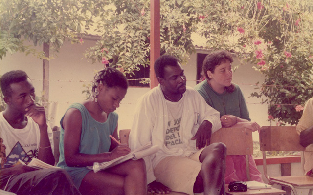 Asistentes a los talleres de conformación de consejos comunitarios en Buenaventura