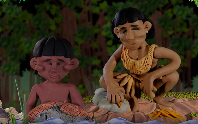 Pescadores en el río Amazonas