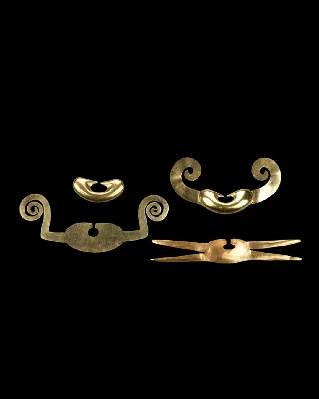 Piezas de orfebrería del Museo del Oro Nariño