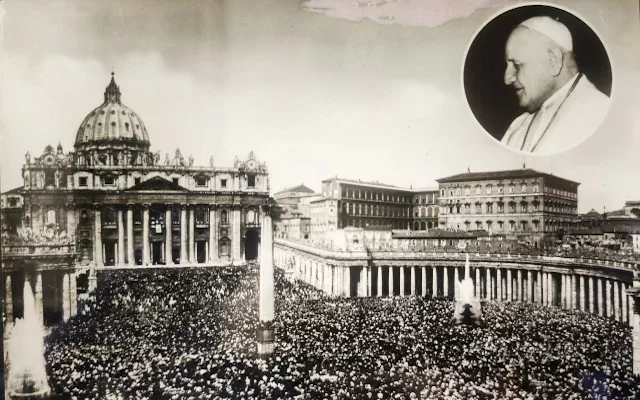 Plaza de San Pedro. Coronación de Juan Pablo XXIII (1958-)