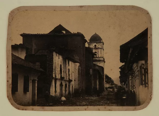 Plazuela y Convento de San Agustín, Bogotá: 1862