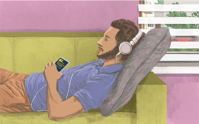 Podcast celular audio musica